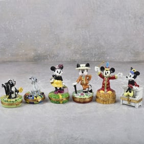 Disney Character Limoges Porcelain Boxes