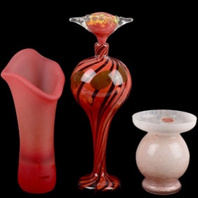Collection of Art Glass Vases