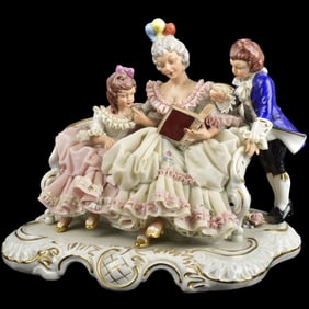Vintage Dresden German Porcelain Figural Group