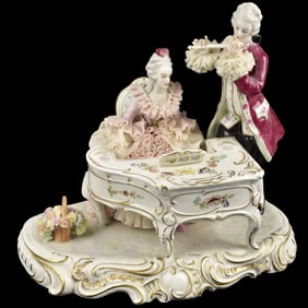 Muller Volkstedt Lace Musical Porcelain Group