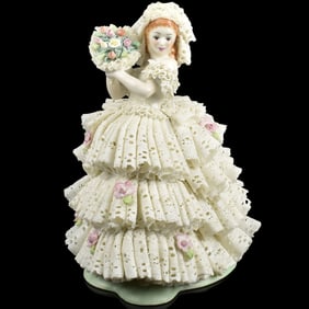 Muller Volkstedt Lace Musical Porcelain Group