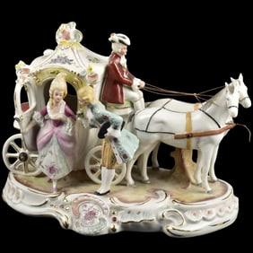 Antique Dresden German Porcelain Group