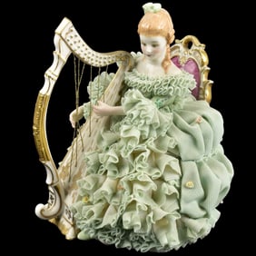 Muller Volkstedt Lace Musical Porcelain Group