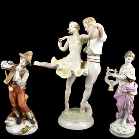 Collection of German Porcelain Sculptures
