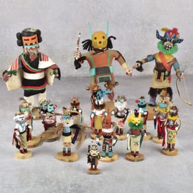 Collection of Kachina Dolls