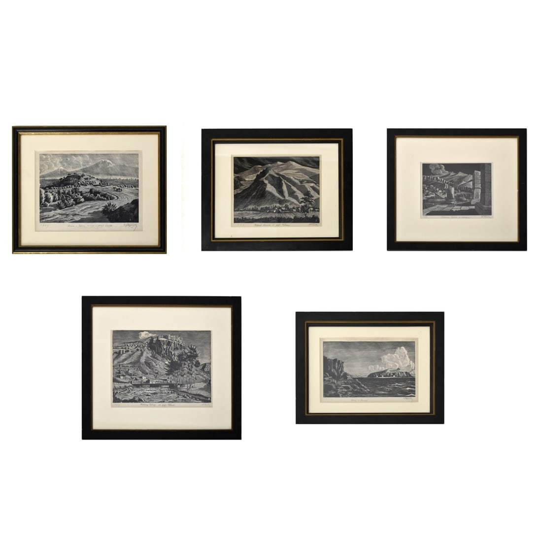 Armenian and Russian Scenic Etchings (1 of 7)