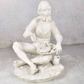 Vintage Dresden Bisque Fisherman