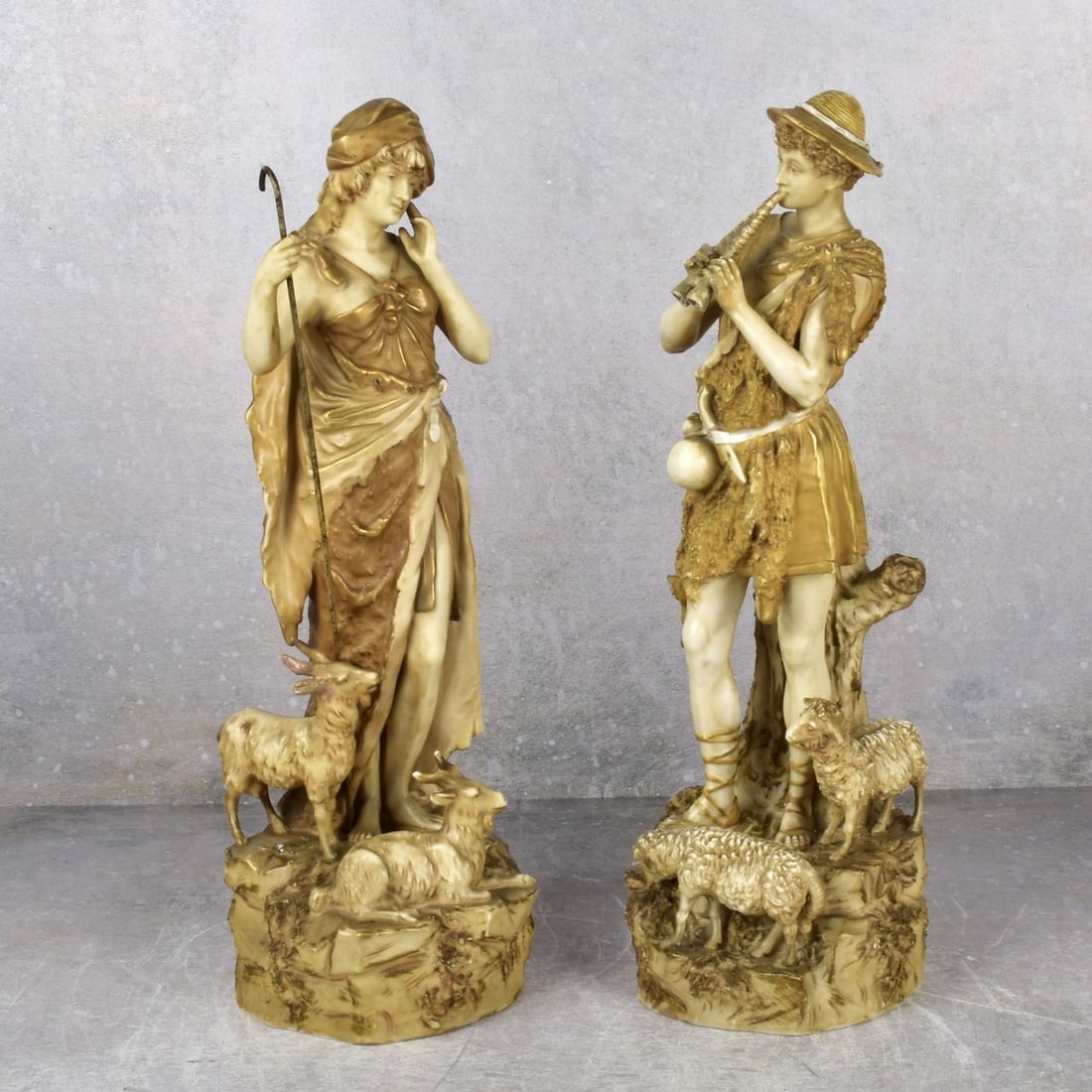 Antique Pair of Royal Dux Figures (1 of 5)