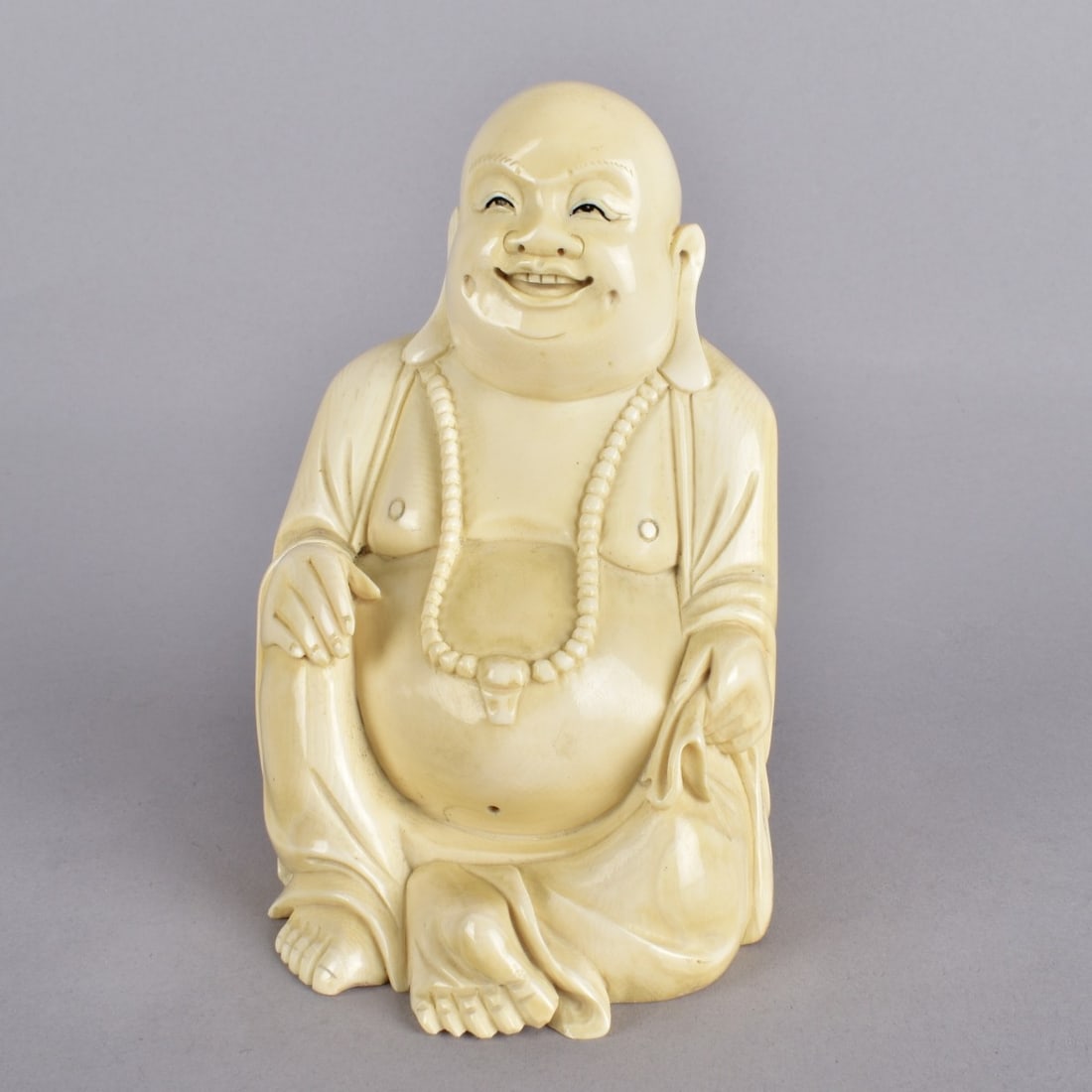 Antique Chinese Figurine: Antique Chinese Carved Buddha Figurine. Measures 4-1/2" x 2-3/4" x 2-3/4". We Will Not Ship This Item Out of State of Florida. Anyone Having This Item Shipped Must Have a Florida Address or the Item w