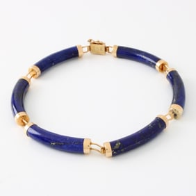 Lapis Lazuli and 14K Bracelet