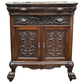 Antique Wood Bar Cabinet