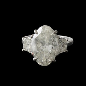 EGL Diamond and Platinum Ring