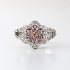 Diamond and 18K Ring