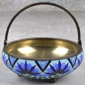 Vintage Russian Soviet Silver Sugar Bowl