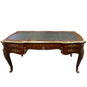 Louis XV Style Bronze Mounted Bureau Plat