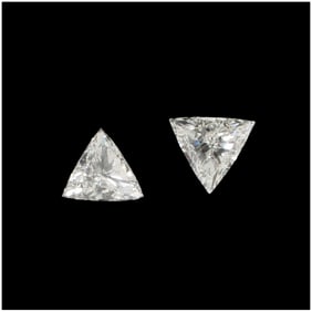 GIA .78 and .84 Trilliant Cut Diamonds