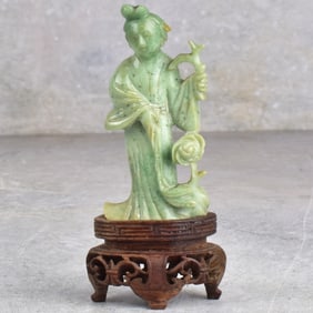 Chinese Carved Jade Guanyin