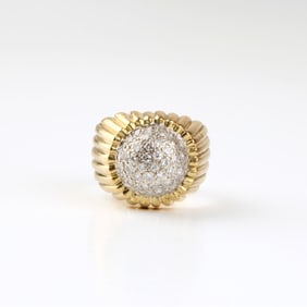 Diamond and 18K Ring