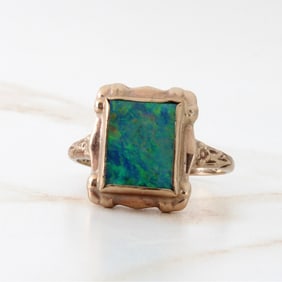 Opal and 10K Ring