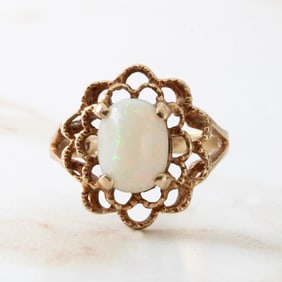 Opal and 10K Ring