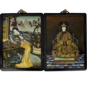 Chinese Reverse Painted Portraits