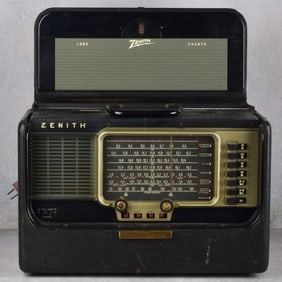 Vtg. Zenith Model H-500 Trans Ocean Radio