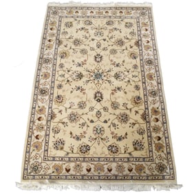 Wool Rug with Fringe Ends