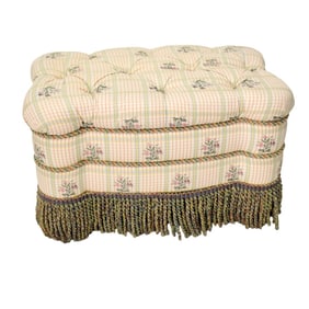 Fringed Tufted Ottoman