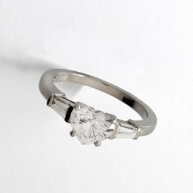 Bulgari / GIA Diamond and Platinum Ring