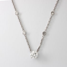 Cartier / GIA Diamond and 18K Necklace