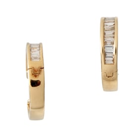 Diamond and 14K Earrings