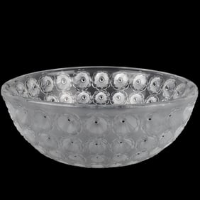 Lalique France "Nemours" Crystal Bowl