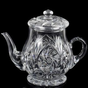 Antique Cut Glass Teapot