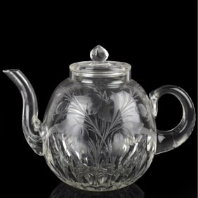 Antique Cut Glass Teapot