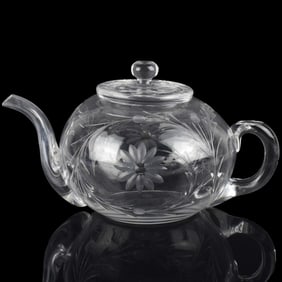 Antique Cut Glass Teapot