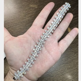 Calderoni Diamond and Platinum Bracelet