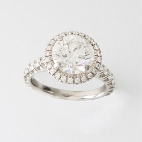 Cartier / GIA Diamond, Platinum Ring