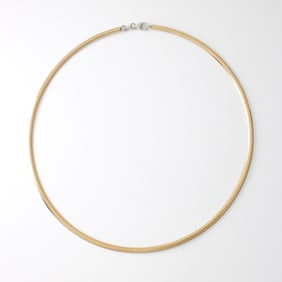 14K Omega Necklace