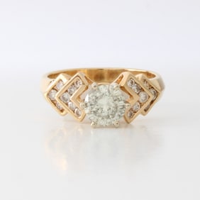 Diamond and 14K Ring