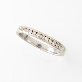 Diamond and 14K Eternity Band