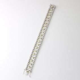 CZ and Sterling Bracelet