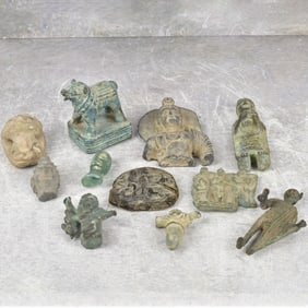 Antique Bronze/Stone/Glass Articles