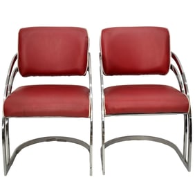 Style of Milo Baughman Chairs