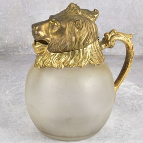 Carol Stupell Ormolou Lion Head Pitcher