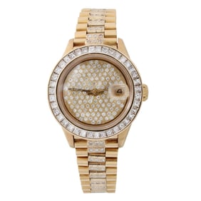 Lady's Rolex Diamond and 18K Watch