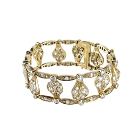 Antique Diamond and 14K Bracelet
