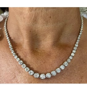 Diamond and Platinum Necklace