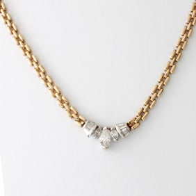 Diamond and 14K Necklace