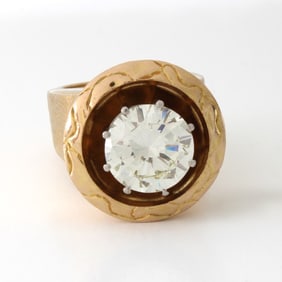 5.15ct Diamond and 18K Ring