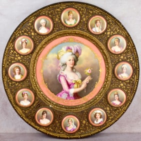Sevres Style German Porcelain Plaque